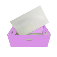 Individuell Bedruckte 2-teilige Kraft-Wellpappe-Box Faltbare Verpackungskartons mit Bandhenkeln für Schuhe und Kleidung