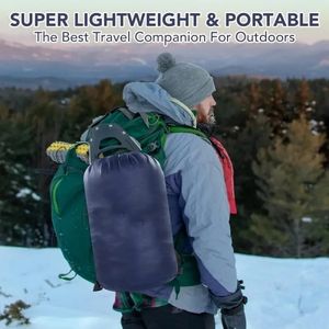 Sac de couchage ultraléger à 800 degrés pour temps froid, sac de couchage léger pour momies avec sac de compression - Product Image 5