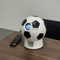 Proyector inteligente LCD portátil de alta definición GLIWAY con forma de balón de fútbol, con sistema operativo Android 13.0, para uso en exteriores y en el hogar.