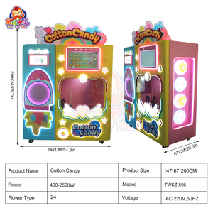 Automatic Electric Cotton Candy <strong>Machine</strong> with Cover Coin Operated <strong>Games</strong> Vending <strong>Machine</strong> for Shopping Center - Product Image 5