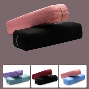 Coussin de <span class=keywords><strong>yoga</strong></span> rectangulaire en daim hautement élastique et durable, coussin auxiliaire de <span class=keywords><strong>yoga</strong></span> Iyengar, support pour le cou et la taille pour débutants, personnalisable - Product Image 2