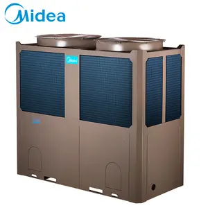 Midea 130kw 36ton High Efficiency R134a Air Cooled Modular Chiller Price with heat pump for food storage facilities