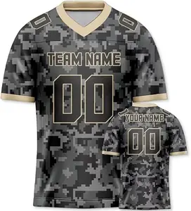 Custom Camouflage American Football Jersey Personalized Printed Your Own Name & Number Men/Women/Youth American Football Shirts