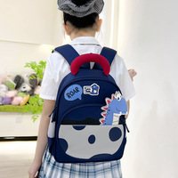 Nueva Mochila Escolar Infantil de Poliéster Oxford con Dibujos Animados, Linda Mochila Escolar de Gran Capacidad para Niños y Niñas