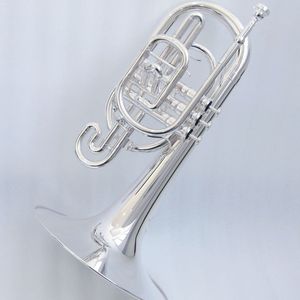 <span class=keywords><strong>Mellophone</strong></span> en laiton plaqué argent, instrument de marche de haute qualité - Product Image 1