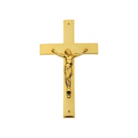 Croix Crucifix plaqué cuivre pour cercueils croix