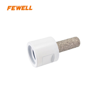 10*M14 Forets diamantés brasés sous vide à pointe sèche pour le fraisage et le meulage de carreaux de porcelaine, céramique, marbre et granit