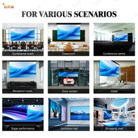 Écran LED interactif portable et flexible pour publicité, type tapis pliable, cascade de bannières, TV, affichage déroulant