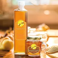 Japan High Transparency Screw Sealing Small Round Honey Glass Jar