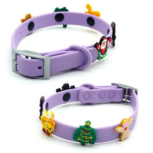 शीर्ष विक्रेता सरल लक्जरी pvc नायलॉन डॉग कॉलर्स ब्रेअवे की सुविधा से सभी छुट्टियों को सजाते हैं - Product Image 2