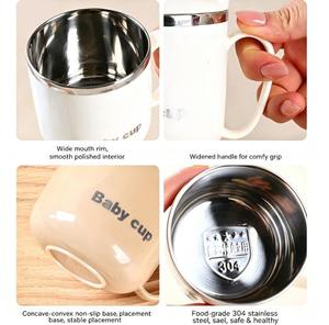Taza de Café Aislada con Asa y Tapa Deslizante Antiderrames, Termo con Forma de Copa de Vino de 16 oz, Vaso Térmico de Acero Inoxidable al Vacío - Product Image 3