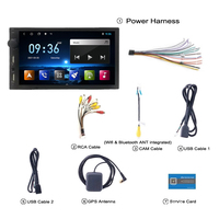 Lecteur MP5 de navigation GPS Android 7 pouces pour voiture avec radio RDS Bluetooth, avec caméra de recul pour voiture universelle