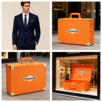 Boîte cadeau rigide de prestige pour oranges mandarin, ouverture à charnière, cadre robuste, cadeau d'entreprise de luxe, boîte promotionnelle