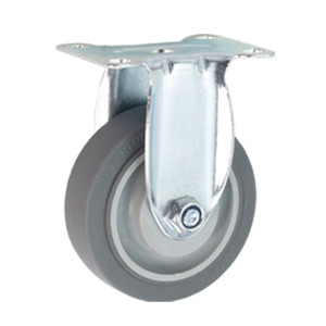 Cadre de frein pivotant galvanisé de 3 pouces 4 pouces <span class=keywords><strong>5</strong></span> pouces à usage moyen avec roulette de frein grise en caoutchouc thermoplastique TPR - Product Image 5