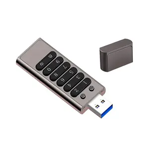 Produits tendance 2023 nouveauté clavier de mot de passe 256 Go 32 Go 64 Go clé USB sécurisée Aes 256 clé USB cryptée 3.0