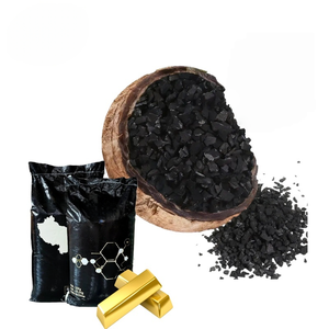 Kokosnuss-Aktivkohle Granulat Preis pro Tonne Kokosnuss-Schalen-Aktivkohle Beutel 25KG für Goldextraktion im Angebot - Product Image 4