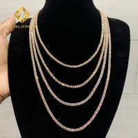 Bijoux fins, collier pour homme en argent sterling 925, plaqué or, chaîne à maillons bicolore de 4 mm, chaîne en corde Franco