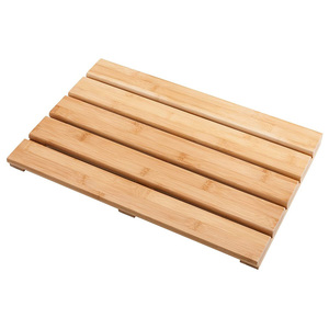 Bathroom Rugs Non-Slip Bamboo Shower Mat Bath Mat for Spa Relaxation Indoor or Outdoor