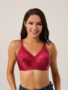 Soutien-gorge Grande Taille <span class=keywords><strong>Femme</strong></span> Respirant Uni Sans Couture Tricoté Coupe Pleine Lingerie Sexy Babydoll Saint-Valentin Vente en Gros - Product Image 6