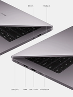 Redmi Book Pro de 14 Pulgadas, Pantalla IPS 2.5K 120Hz, I7-11370H, 16GB RAM, 512GB SSD, Cuerpo de Metal, Teclado en Inglés, Windows 10 para el Hogar