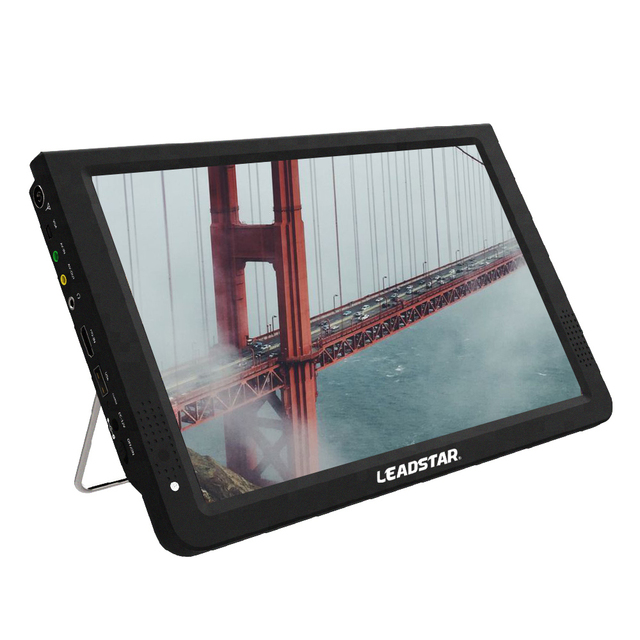 Super Slim Fashion Design 12 Inch Rechargeable Portable Television Digital Mini TV