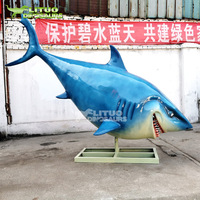 Modèle de requin animatronique d'intérieur pour les parcs à thème et les parcs d'aventure