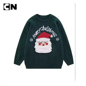 Suéter con Certificación GRS, Fabricante de Suéteres, Venta al por Mayor, Suéter Navideño Informal de Algodón y Poliéster Personalizado para Hombre - Product Image 2