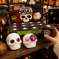 Jouet à presser Crâne d'Halloween pour cadeaux de fête Enfants Adultes Jouet sensoriel anti-stress doux