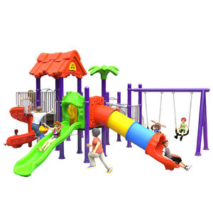 Commercieel Avonturenpark Kinderuitrusting Plastic Glijbaan Schommelset Apparatuur Buitenspeeltuin - Product Image 1