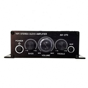 Amplificador HIFI AK-170 AK-270, Canal 2.0, 200W, 12V, 2A, Sonido Estéreo, Bajos y Agudos, para Sistema de Sonido de Cine en Casa - Product Image 5