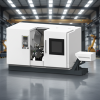 Centre de tournage CNC Fanuc à lit incliné, double broches, tourelles porte-outils à double alimentation, tour de haute précision 7 axes pour BL-H55SY2