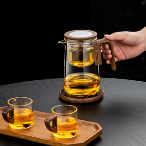 Set <span class=keywords><strong>da</strong></span> Tè e Caffè in Vetro Trasparente Resistente al Calore, Design Portatile con Isolamento Termico e Tazza Magnetica - Product Image 4