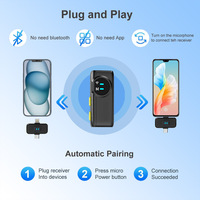 Portable 2-en-1 K9 modèle USB sans fil Lavalier Microphone UHF annulation du bruit conférence vidéo Streaming enregistrement d'entrevue