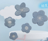 Nouvelles broderies florales en tissu pour baskets, accessoires de décoration pour lacets, patchs brodés en forme de marguerite