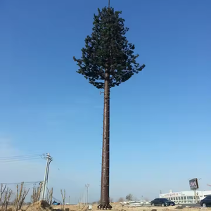 Thép <span class=keywords><strong>GSM</strong></span> ăng-ten Bionic đơn cực ngụy trang Viễn Thông cây thông tháp kích cỡ khác nhau 10m 20M 25M 35M 40M 45M 55M 60M 65M 70m 75m - Product Image 5