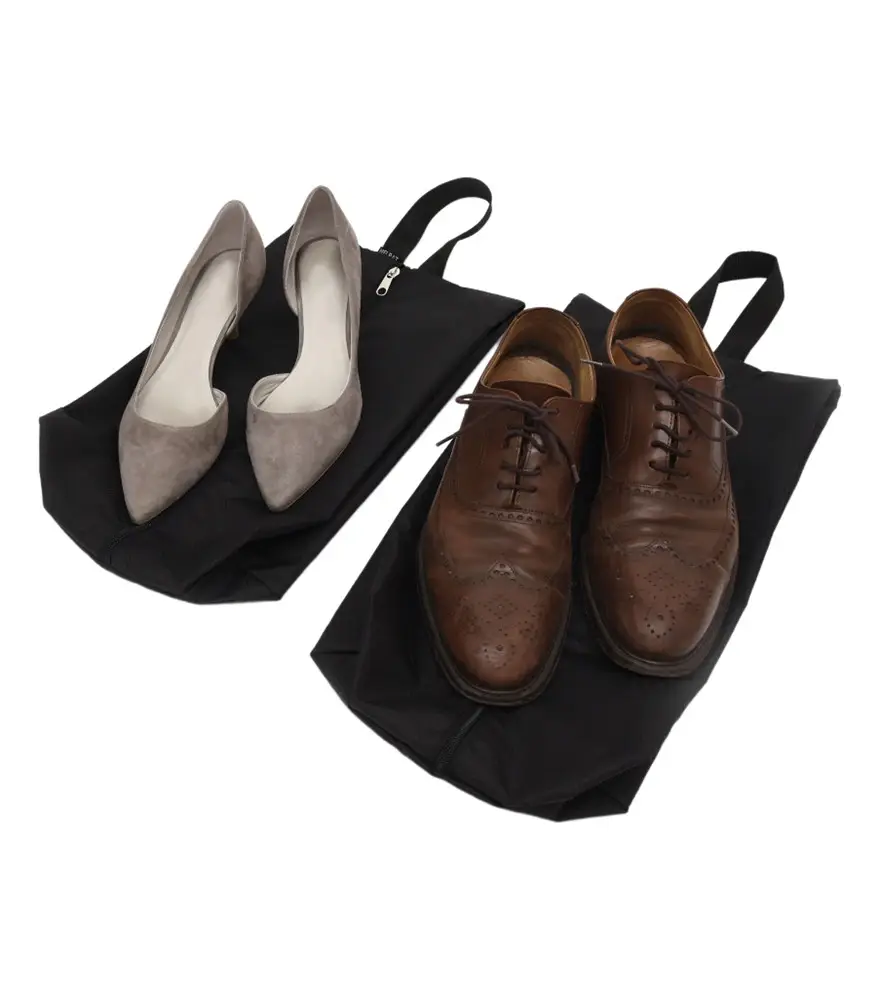 उच्च गुणवत्ता वाले नरम पॉलिएस्टर कपड़े वाटरप्रूफ पर्यावरण पर्यावरण अनुकूल अनुकूलन जूते पुरुषों के लिए कवर बैग जूते भंडारण बैग