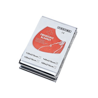 Couverture de premiers secours imperméable pliable en feuille d'aluminium de 1 mm d'épaisseur pour la randonnée en plein air, le camping, les situations d'urgence SOS, couleur or argenté, pour adultes, toutes saisons