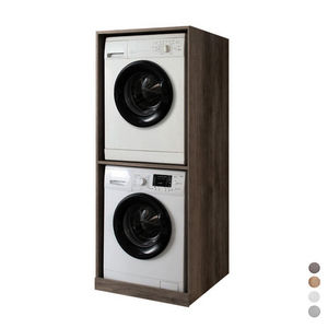 Mueble Abierto Para Lavadora Y Secadora 70x70xH.174 Cm Blanco Olmo - Product Image 1