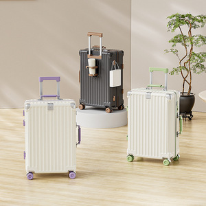 Nouveauté <span class=keywords><strong>Valise</strong></span> Unisexe Multifonctionnelle à Roulettes 20 Pouces, Grande Capacité 28 Pouces, Valises de Voyage - Product Image 1