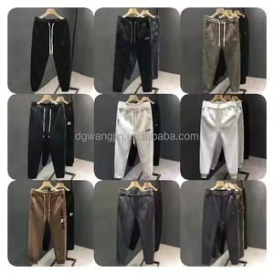 <span class=keywords><strong>Pantalon</strong></span> décontracté pour homme, taille mi-haute, devant plat, fermeture à cordon, doublure en polaire, 100% coton, séchage rapide, respirant, écologique - Product Image 2