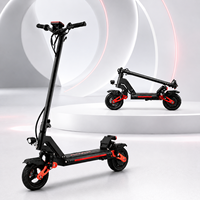 Trottinette Électrique Pliable pour Adulte 48V 500W Autonomie 64 km Vitesse 43 km/h Frein à Tambour et à Disque Charge Maximale 100 kg Stock US Vélo Électrique