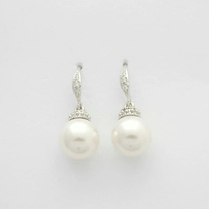 Eleganti Orecchini Pendenti con Perle e Pietre per Donne, Orecchini Semplici per Uso Quotidiano e Feste, Gioielli alla Moda - Product Image 3