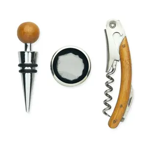 Juego de vino de bambú Sonoma, merchandising personalizado - Product Image 5