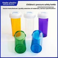 Flacon de médicament de qualité médicale de 30240 ml avec bouchon sécurité enfant, emballage en carton en plastique PP, sûr pour les compléments alimentaires et les petites doses.