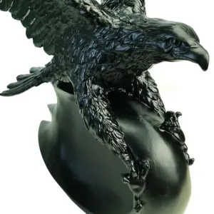 Estatuilla de águila voladora de cristal de alta calidad de estilo lujoso, decorativa para el hogar, boda, hotel, oficina, ornamento