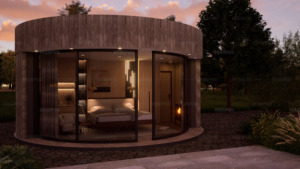 Custom European Style Outdoor Luxury Circle Frame <strong>Wooden</strong> <strong>House</strong> Quick Installation Glamping Dome Villa Round <strong>House</strong> Prefabricated - Product Image 3