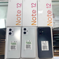 Ponsel Bekas Original Terbuka 98% Baru untuk Red m Note 12 5G 128GB Dual SIM Android Smartphone Versi Global Note 11 13