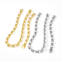 Collar de Cadena con Círculos de Perlas de Aleación de Zinc, Dorado y Plateado, con Cristales, para Hombres y Mujeres, Joyería Hepburn, Accesorios de Moda, Regalo