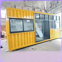 Maison conteneur modulaire préfabriquée à deux étages, extensible et mobile, avec panneaux sandwich, idéale pour bureau ou boutique – Meilleures ventes