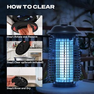 2025 Thiết Kế Mới Điện 4200V Trong Nhà Bug Zapper Biểu Tượng Tùy Chỉnh Muỗi Killer Cho Trái Cây Ruồi Và Bướm Đêm - Product Image 3